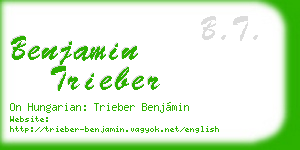 benjamin trieber business card